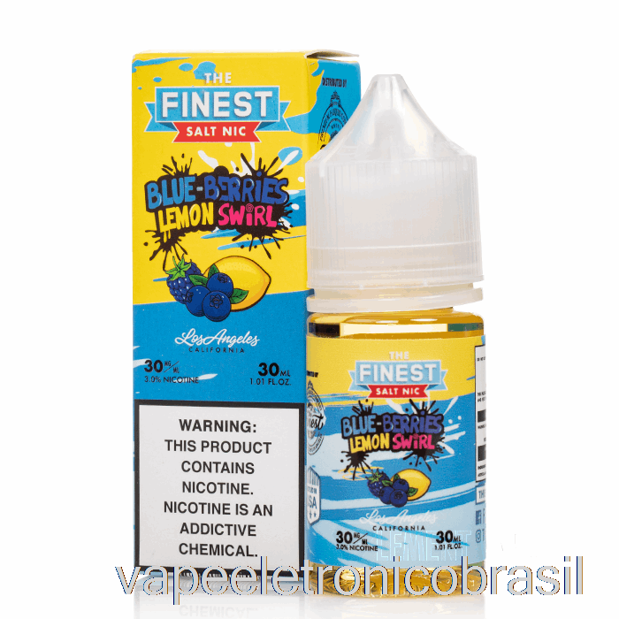 Vape Recarregável Blue-berries Lemon Swirl - A Melhor Edição De Doces Salt Nic - 30ml 30mg